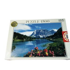 Educa Lake Seeben Austria Jigsaw Puzzle 1500 Pieces NEW Sealed Glue Easel 33X23"
